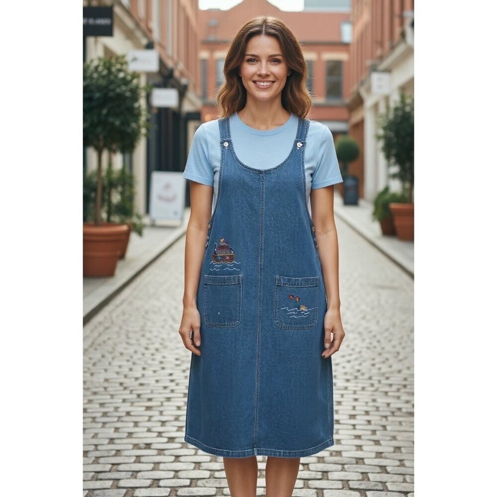 True Blue Women's Long Jean Dress